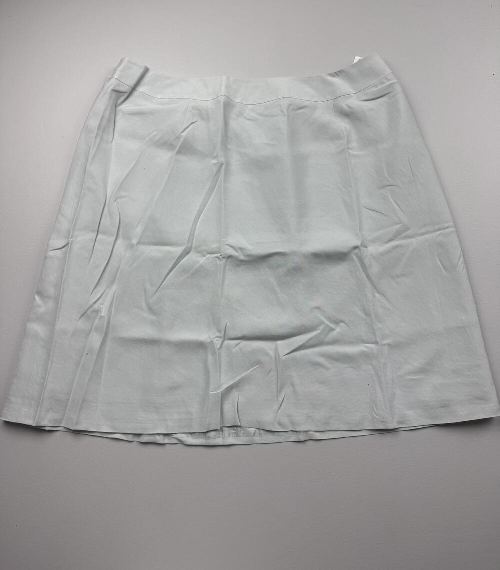 Talbots Skirt Womens 24W Blue A-Line Knee Length Elastic Waist Lined Workwear
